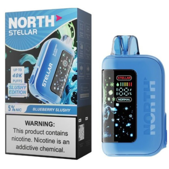 Picture of NORTH STELLAR SLUSHY EDITION DISPOSABLE 40K PUFF 5CT/BOX - BLUEBERRY SLUSHY
