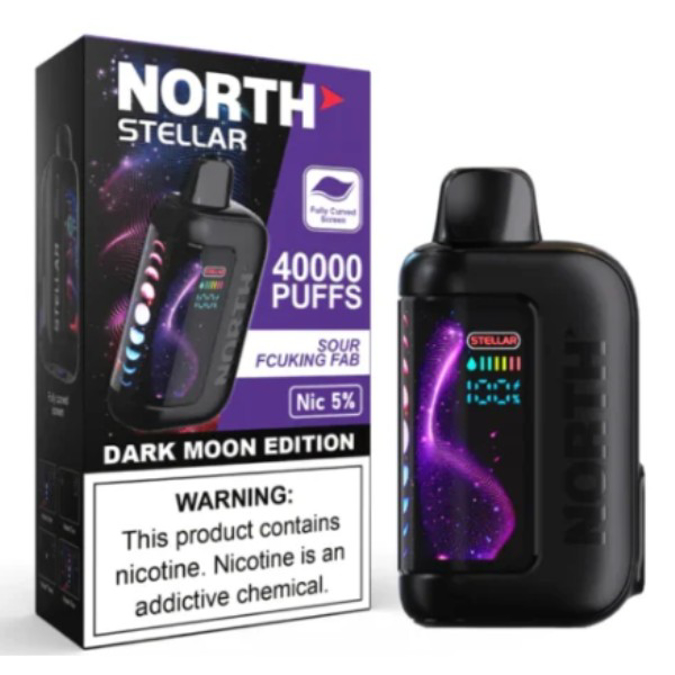 Picture of NORTH STELLAR DARK MOON EDITION DISPOSABLE 40K PUFF 5CT/BOX - SOUR FCUKING FAB