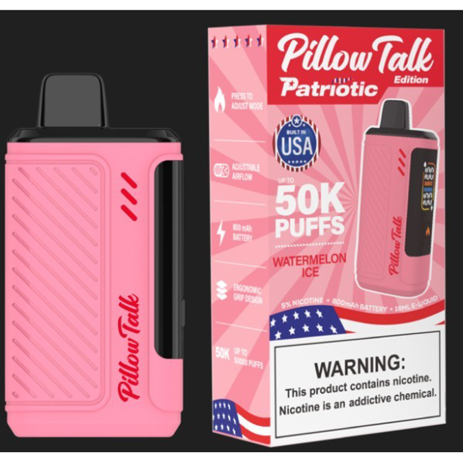 Picture of PILLOW TALK X PATRIOTIC EDITION DISPOSABLE 50K PUFF 5CT - WATERMELON ICE