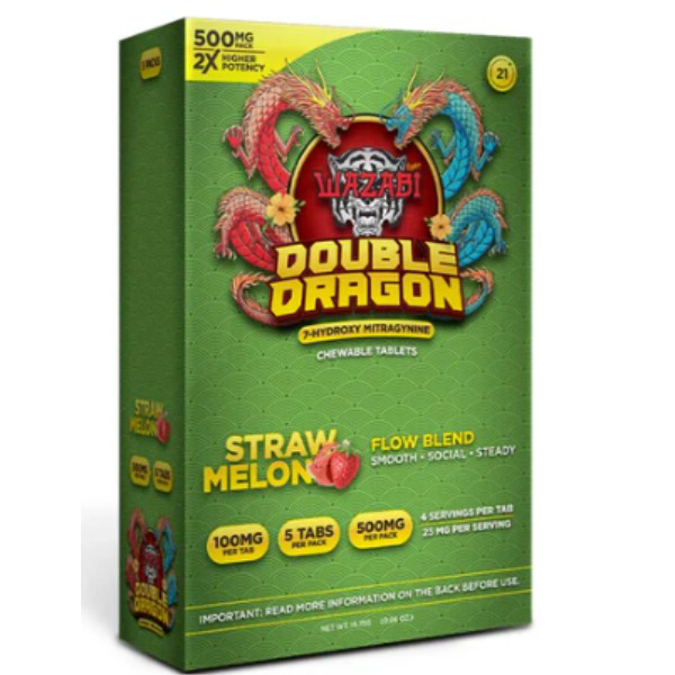 Picture of HYDROX - WAZABI DOUBLE DRAGON TAB 100MG 5CT - STRAW MELON