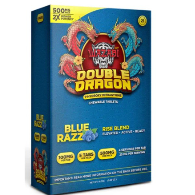 Picture of HYDROX - WAZABI DOUBLE DRAGON TAB 100MG 5CT - BLUE RAZZ