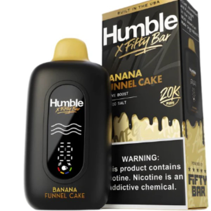 Picture of HUMBLE X FIFTY BAR DISPOSABLE 20K PUFF 5CT/BOX - BANANA FUNNEL CAKE