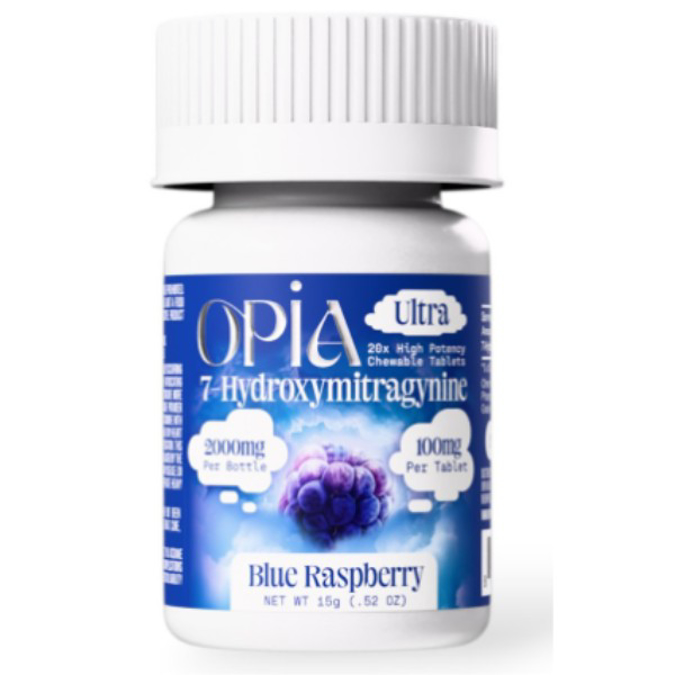 Picture of HYDROX - OPIA ULTRA TAB 100MG 20CT/JAR - BLUE RASPBERRY