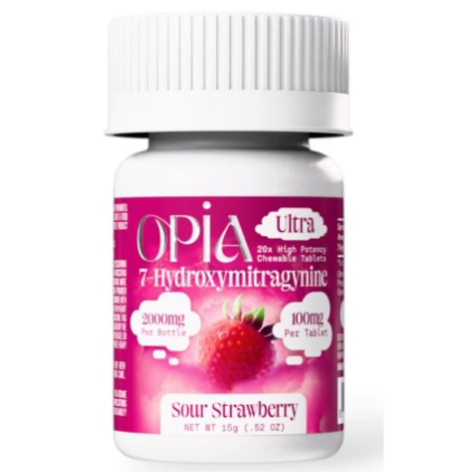 Picture of HYDROX - OPIA ULTRA TAB 100MG 20CT/JAR - SOUR STRAWBERRY