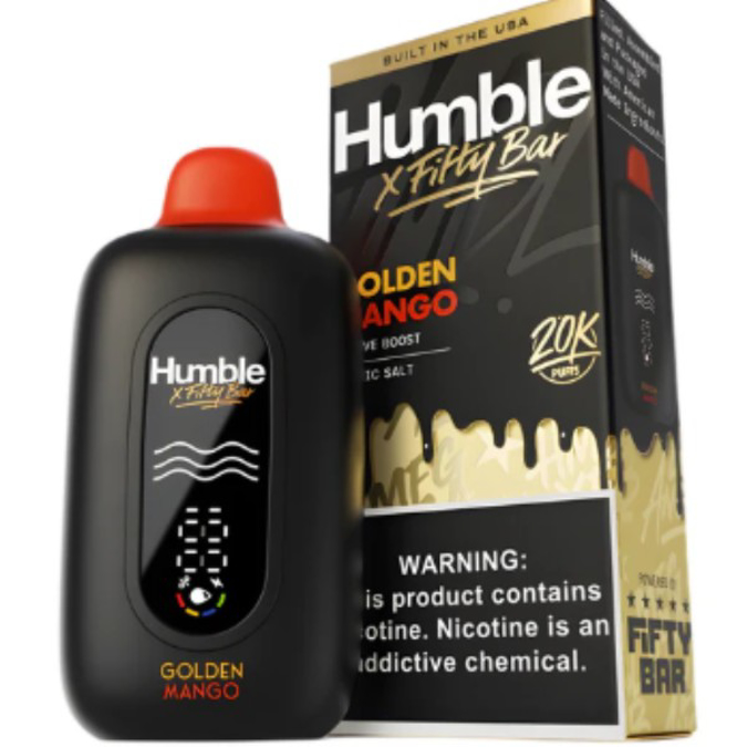 Picture of HUMBLE X FIFTY BAR DISPOSABLE 20K PUFF 5CT/BOX - GOLDEN MANGO