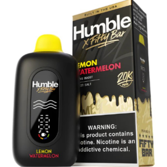 Picture of HUMBLE X FIFTY BAR DISPOSABLE 20K PUFF 5CT/BOX - LEMON WATERMELON