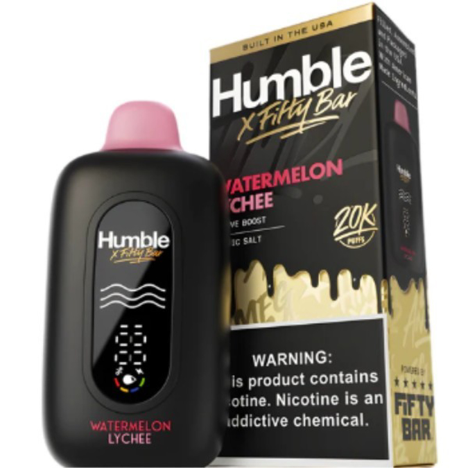 Picture of HUMBLE X FIFTY BAR DISPOSABLE 20K PUFF 5CT/BOX - WATERMELON LYCHEE