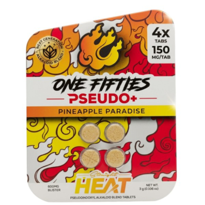 Picture of HYDROX - HEAT ONE FIFTIES PSEUDO+ TAB150MG 4CT - PINEAPPLE PAREDISE