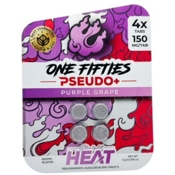 Picture of HYDROX - HEAT ONE FIFTIES PSEUDO+ TAB150MG 4CT - PURPLE GRAPE
