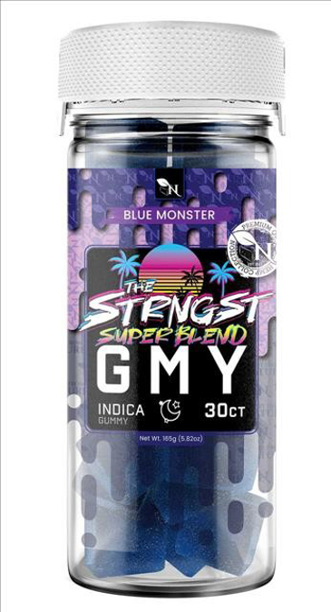 Picture of GMY GUMMIES THE STRONGEST SUPER BLEND 30CT JAR - BLUE MONSTER
