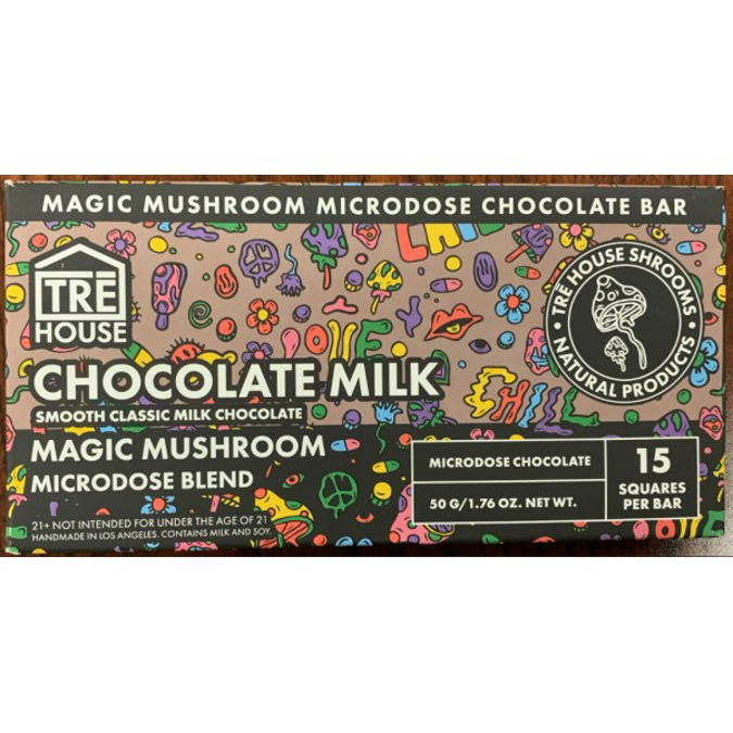 Picture of TRE HOUSE MUSHROOM CHOCOLATE 50GM 15CT/BAR - MILK