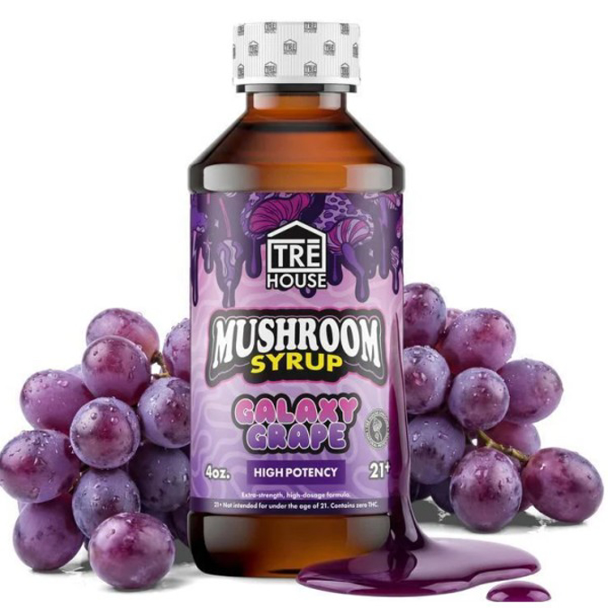 Picture of TRE HOUSE MUSHROOM SYRUP 4OZ 1CT - GALAXY GRAPE