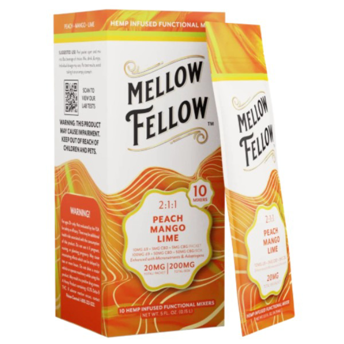 Picture of MELLOW FELLOW MIXERS 20MG10CT/BOX - PEACH MANGO LIME