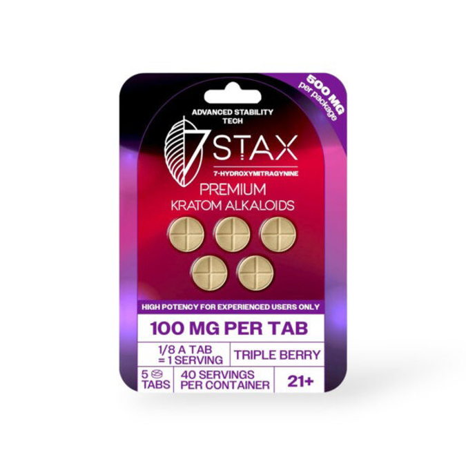 Picture of HYDROX - 7STAX TAB 100MG 5CT - TRIPLE BERRY