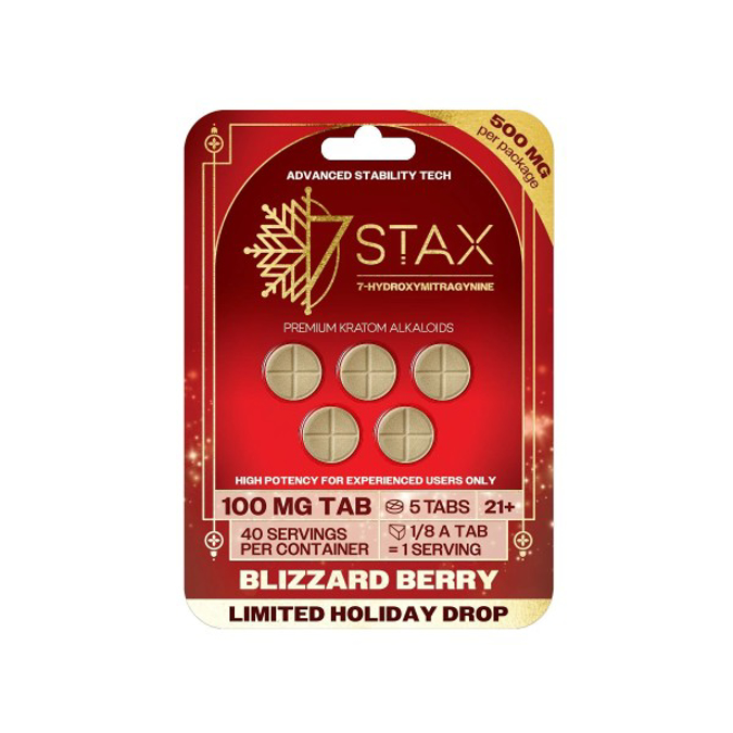 Picture of HYDROX - 7STAX TAB 100MG 5CT - BLIZZARD BERRY