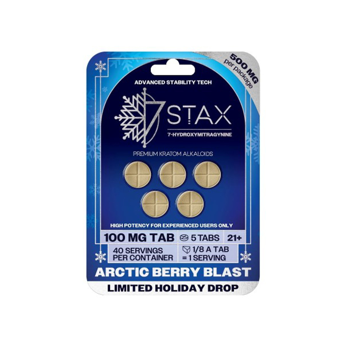 Picture of HYDROX - 7STAX TAB 100MG 5CT - ARCTIC BERRY DROP
