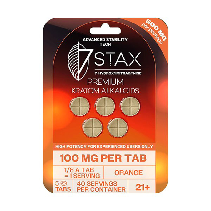 Picture of HYDROX - 7STAX TAB 100MG 5CT - ORANGE
