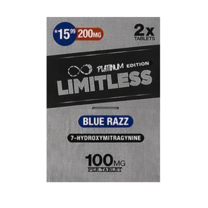 Picture of HYDROX - LIMITLESS TAB 100MG 2CT 40/BOX - BLUE RAZZ