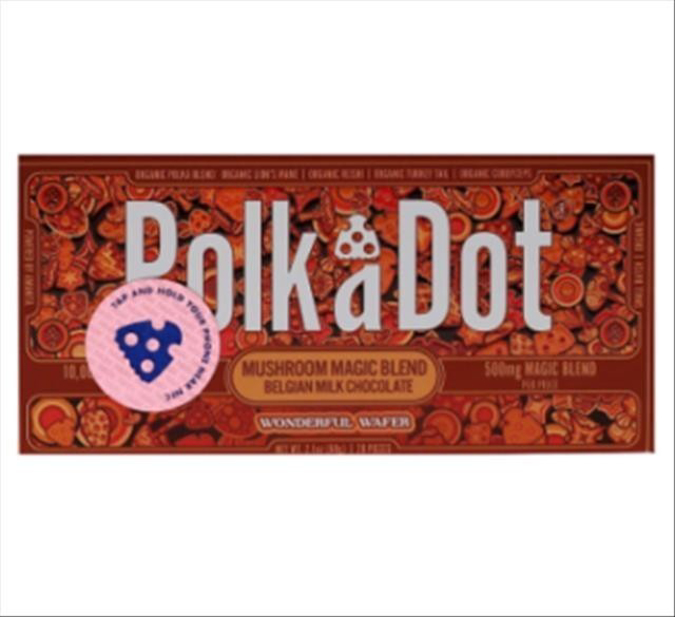 Picture of POLKADOT MAGIC MUSHROOM CHOCOLATE 120GM 1CT - WONDERFUL WAFER