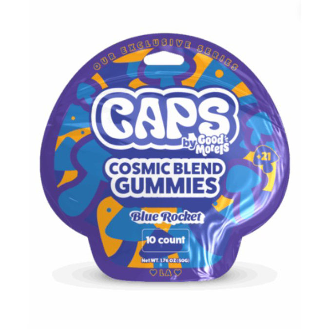 Picture of CAPS MUSHROOM GUMMIES 50GM 10CT - BLUE ROCKET