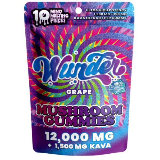 Picture of WUNDER MUSHROOM GUMMIES1200MG 10CT - GRAPE