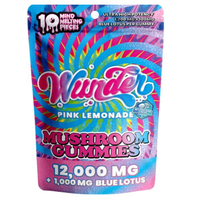 Picture of WUNDER MUSHROOM GUMMIES1200MG 10CT - PINK LEMONADE