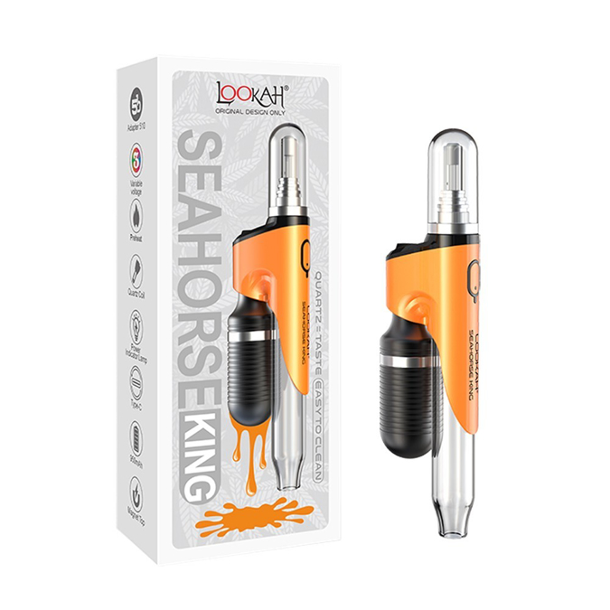 Picture of LOOKAH SEAHORSE KING NECTAR COLLECTOR DA PEN VAPORIZER - GRAY