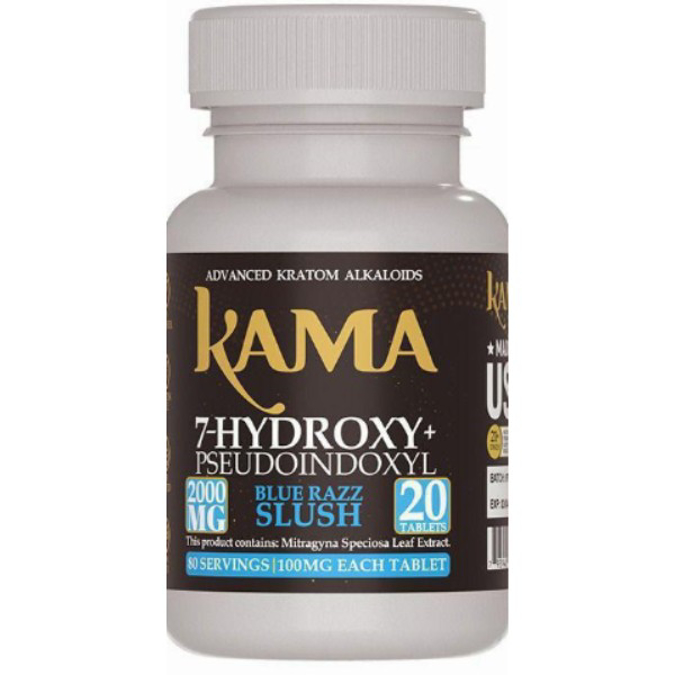 Picture of HYDROX - KAMA TAB 100MG 20CT - BLUE RAZZ SLUSH