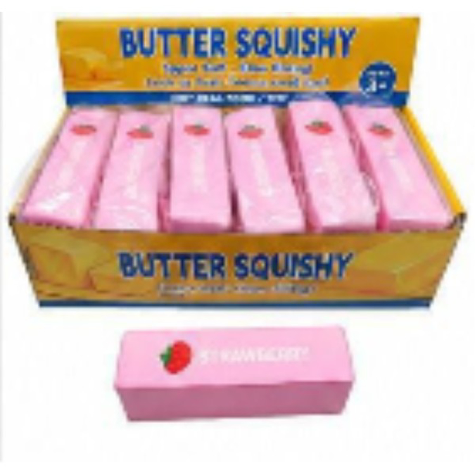 Picture of SQUISHY  12CT/BOX - BUTTER/STRAWBERRY