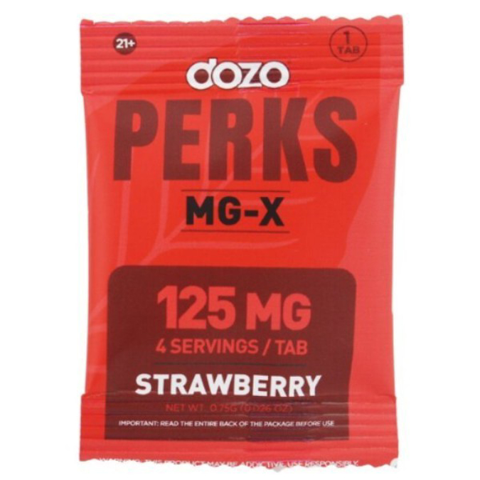 Picture of DOZO PERKS MG-X TAB 125MG 25CT/BOX - STRAWBERRY