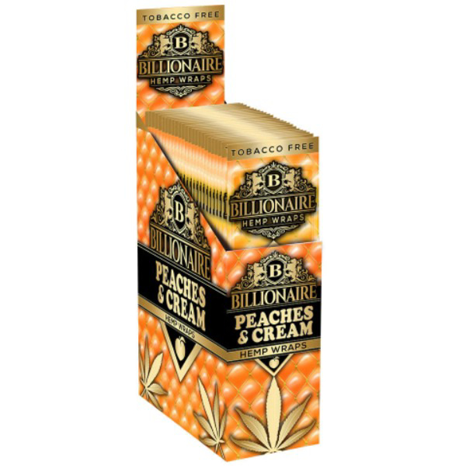 Picture of BILLIONAIRE HEMP WRAPS 25CT - PEACHES & CREAM