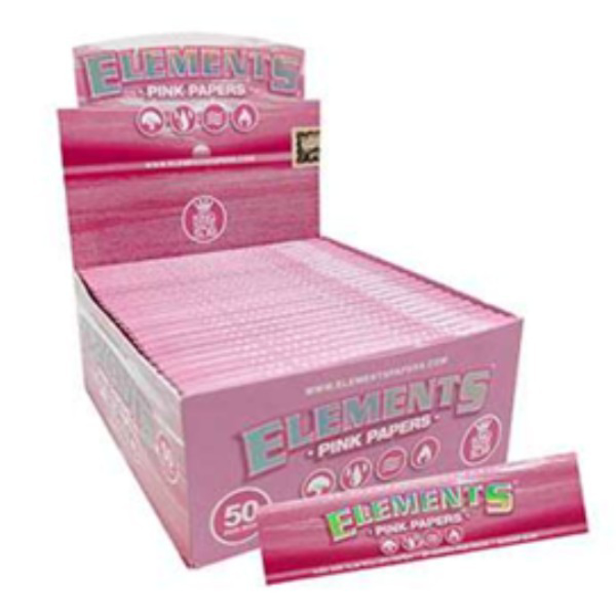 Picture of ELEMETS RICE PINK KS SLIM PAPERS 32PK 50CT/BOX