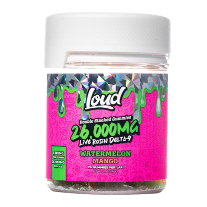 Picture of LOUD DOUBLE STACKED GUMMIES 1.3GM 20CT - WATERMELON MANGO