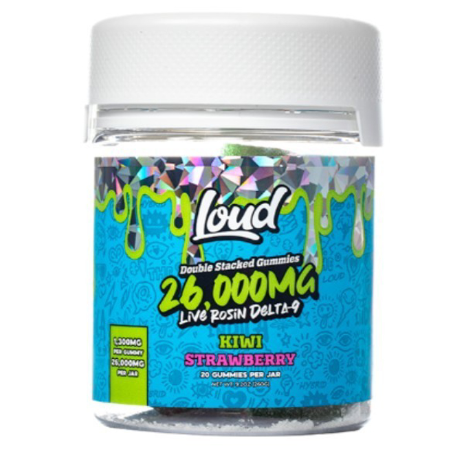 Picture of LOUD DOUBLE STACKED GUMMIES 1.3GM 20CT - KIWI STRAWBERRY