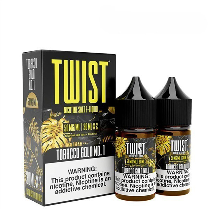 Picture of TWIST E-LIQUID 50MG 2X30ML- TOBACCO GOLD