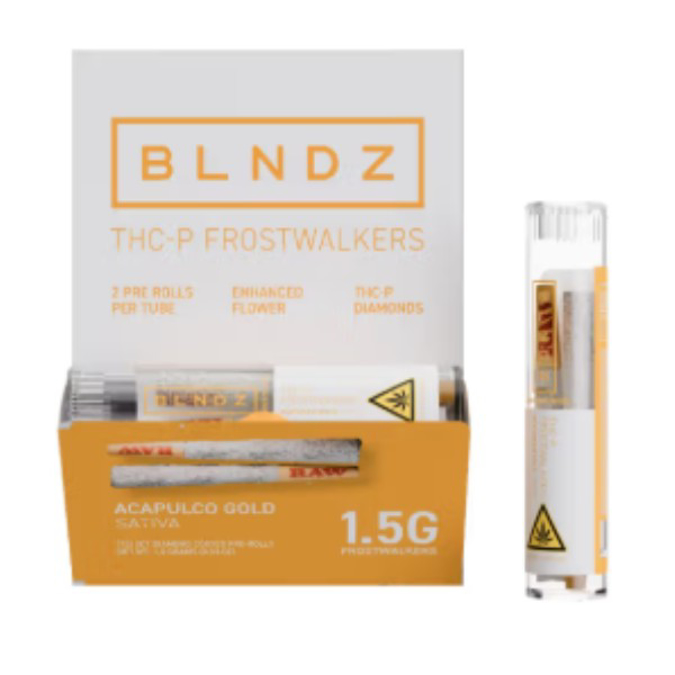 Picture of BLNDZ FROSTWALKERS PREROLLS 1.5GM 2CT/PK 15PK/BOX - ACAPULCO GOLD
