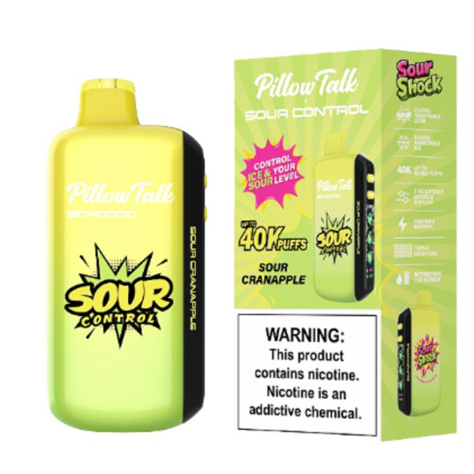 Picture of PILLOW TALK DISPOSABLE 40K PUFF 5CT/BOX - SOUR CONTROL SOUR CRANAPPLE