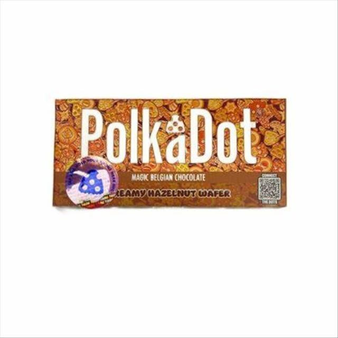 Picture of POLKADOT MAGIC MUSHROOM CHOCOLATE 120GM 1CT - CREAMY HAZELNUT WAFER