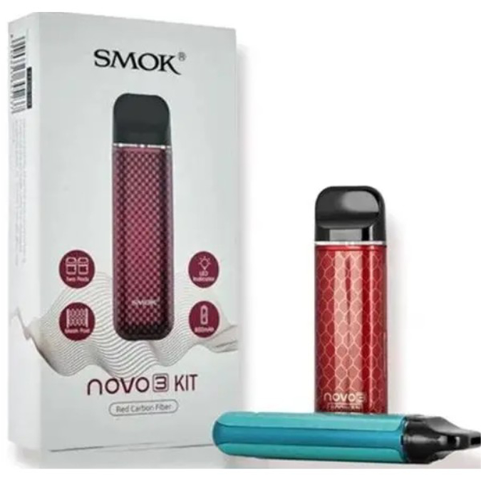 Picture of SMOK NOVO 3 KIT - Purple Red Carbon Fiber