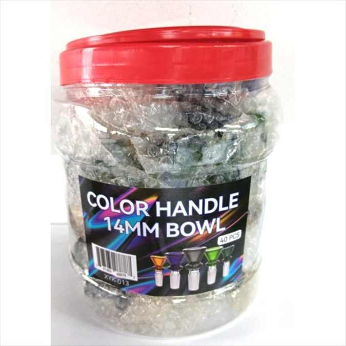 Picture of COLOR HANDLE 14MM BOWL 40CT/JAR - XYK 013
