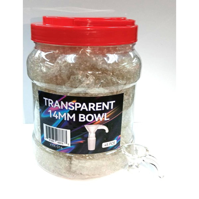 Picture of TRANSPARENT 14MM BOWL 45CT/JAR - XYK 016