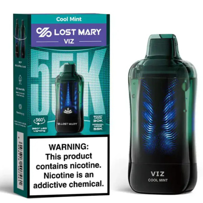 Picture of LOST MARY VIZ DISPOSABLE 55K PUFF 5CT/BOX - COOL MINT