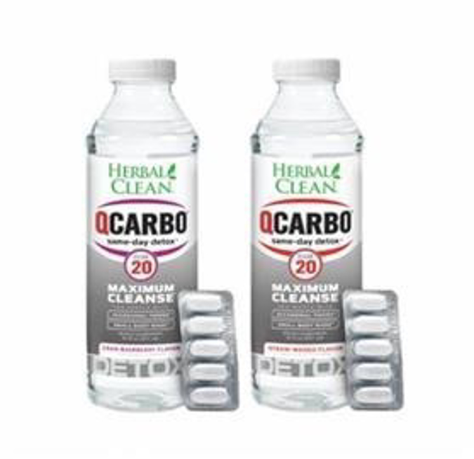 Picture of HERBAL CLEAN Q CARBO 20OZ AND TAB 5CT - STRAW MANGO