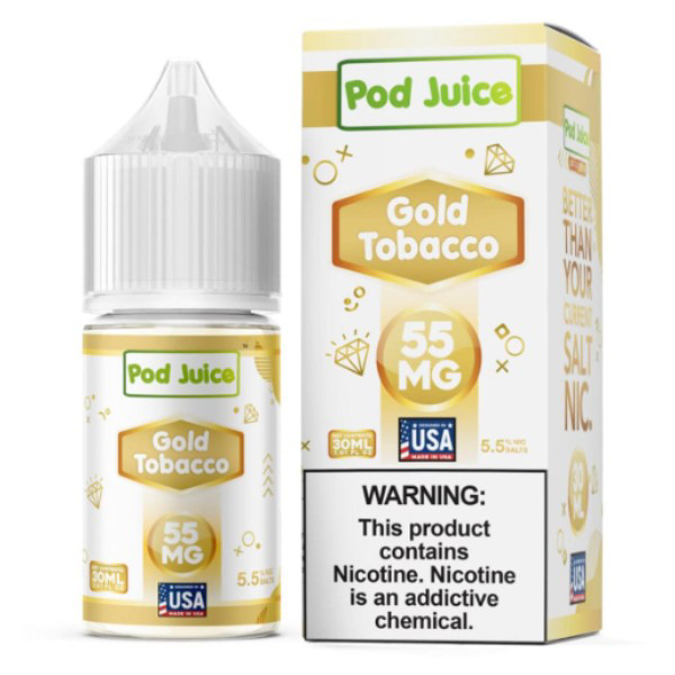 Picture of POD JUICE E JUICE 55MG 30ML - GOLD TOBACCO