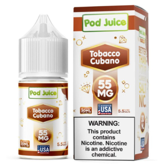 Picture of POD JUICE E JUICE 55MG 30ML -  TOBACCO CUBANO