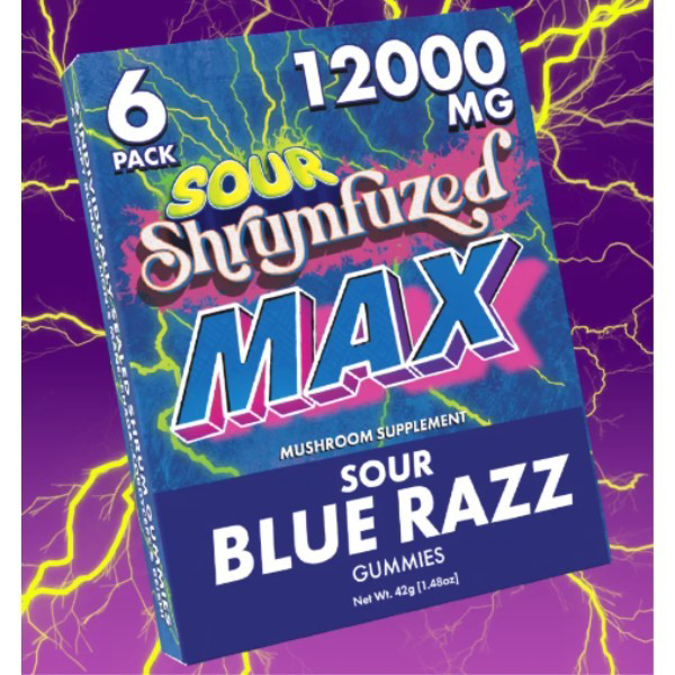 Picture of SHRUMFUZED MAX GUMMIES 2000MG 6CT- SOUR BLUE RAZZ