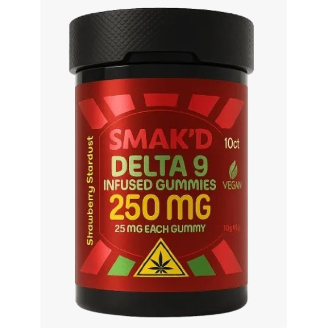 Picture of SMAKD GUMMIES 250MG 10CT/JAR - STRAWBERRY STARDUST