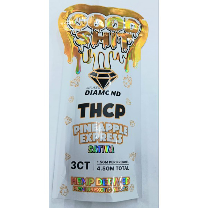 Picture of GOOD SHIT THC-P PREROLLS 1.5GM 3CT - PINEAPPLE EXPRESS