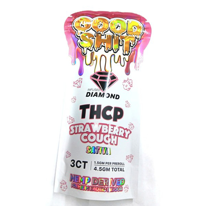 Picture of GOOD SHIT THC-P PREROLLS 1.5GM 3CT - STRAWBERRY COUGH