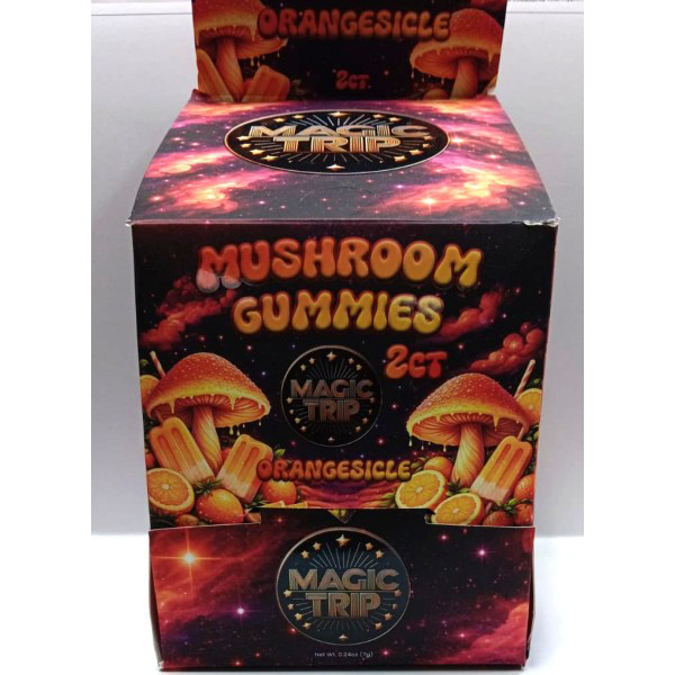 Picture of MAGIC TRIP MUSHROOM GUMMIES 2CT/PK 30PK/BOX - ORANGESICLE